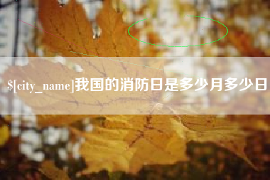 阳春我国的消防日是多少月多少日