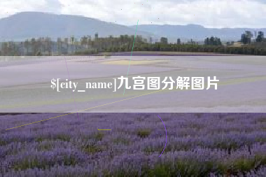 阳春九宫图分解图片