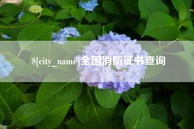 阳春全国消防证书查询