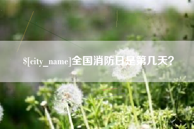 阳春全国消防日是第几天？