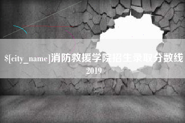 阳春消防救援学院招生录取分数线2019