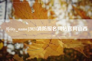 阳春2024消防报名网站官网山西
