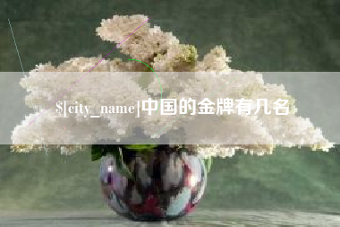 阳春中国的金牌有几名