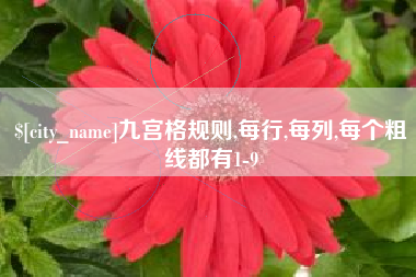 阳春九宫格规则,每行,每列,每个粗线都有1-9