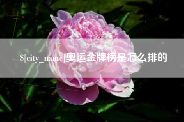 阳春奥运金牌榜是怎么排的