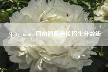 阳春河南消防学校招生分数线