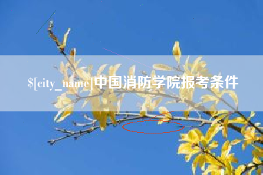 阳春中国消防学院报考条件