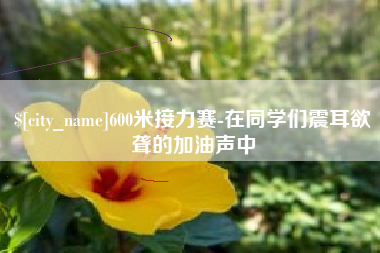 阳春600米接力赛-在同学们震耳欲聋的加油声中