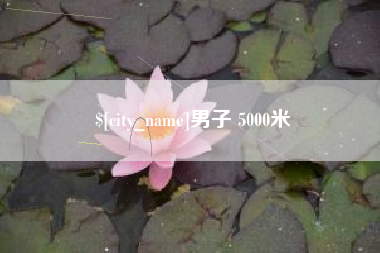阳春男子 5000米