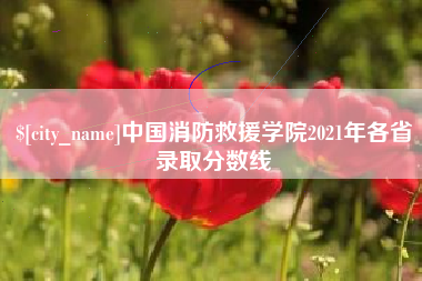 阳春中国消防救援学院2021年各省录取分数线