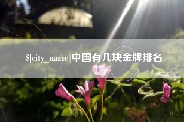 阳春中国有几块金牌排名