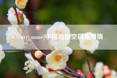 阳春中国地图空白版可填