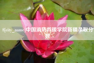 阳春中国消防救援学院新疆录取分数