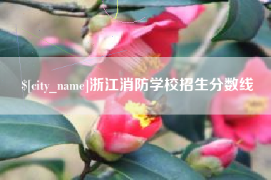 阳春浙江消防学校招生分数线