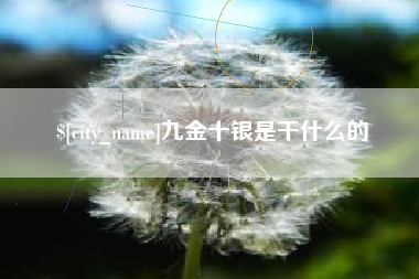阳春九金十银是干什么的