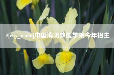 阳春中国消防救援学院今年招生