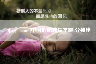 阳春中国消防救援学院 分数线