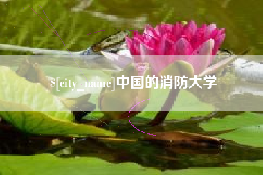 阳春中国的消防大学