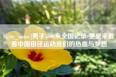 阳春男子5000米全国记录-更是承载着中国田径运动员们的热血与梦想