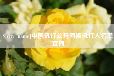阳春中国执行公开网被执行人名单查询