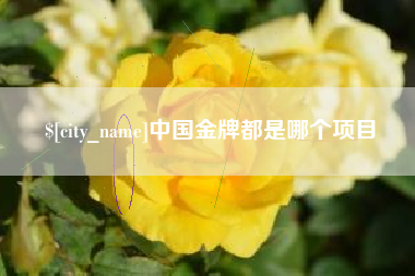 阳春中国金牌都是哪个项目