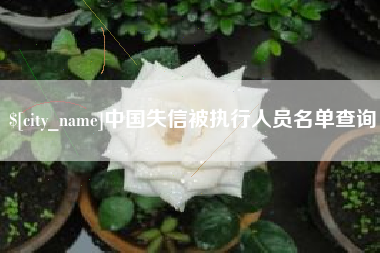 阳春中国失信被执行人员名单查询