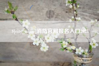 阳春消防官网报名入口2023