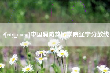 阳春中国消防救援学院辽宁分数线