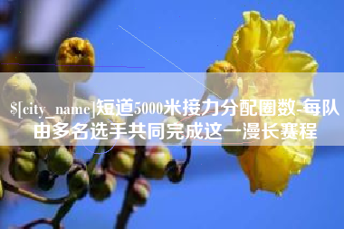 阳春短道5000米接力分配圈数-每队由多名选手共同完成这一漫长赛程