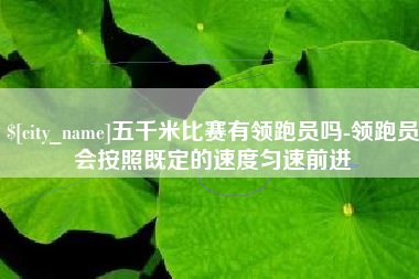 阳春五千米比赛有领跑员吗-领跑员会按照既定的速度匀速前进