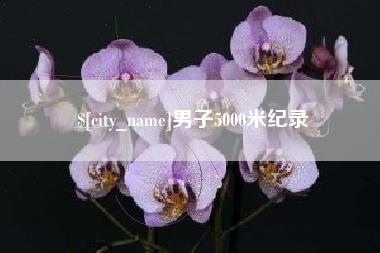 阳春男子5000米纪录