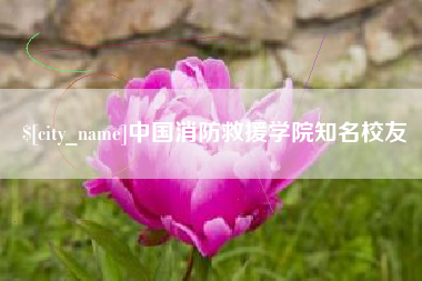 阳春中国消防救援学院知名校友