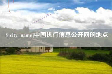 阳春中国执行信息公开网的地点