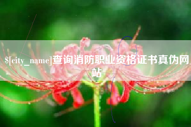 阳春查询消防职业资格证书真伪网站