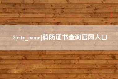 阳春消防证书查询官网入口