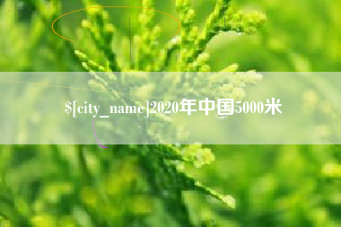 阳春2020年中国5000米