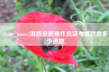 阳春消防设施操作员证考试题库多少道题