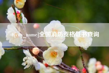 阳春全国消防资格证书查询