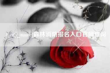 阳春森林消防报名入口官网查询