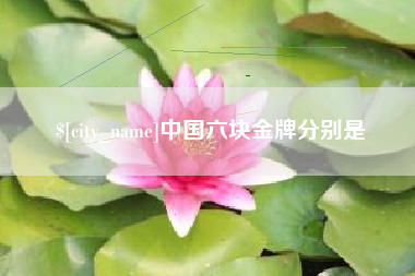 阳春中国六块金牌分别是