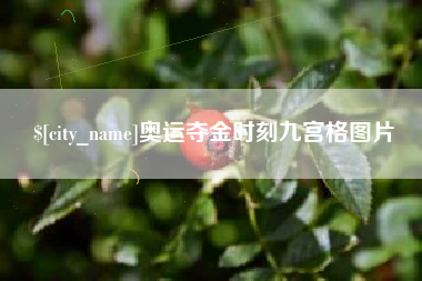 阳春奥运夺金时刻九宫格图片