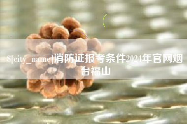 阳春消防证报考条件2024年官网烟台福山